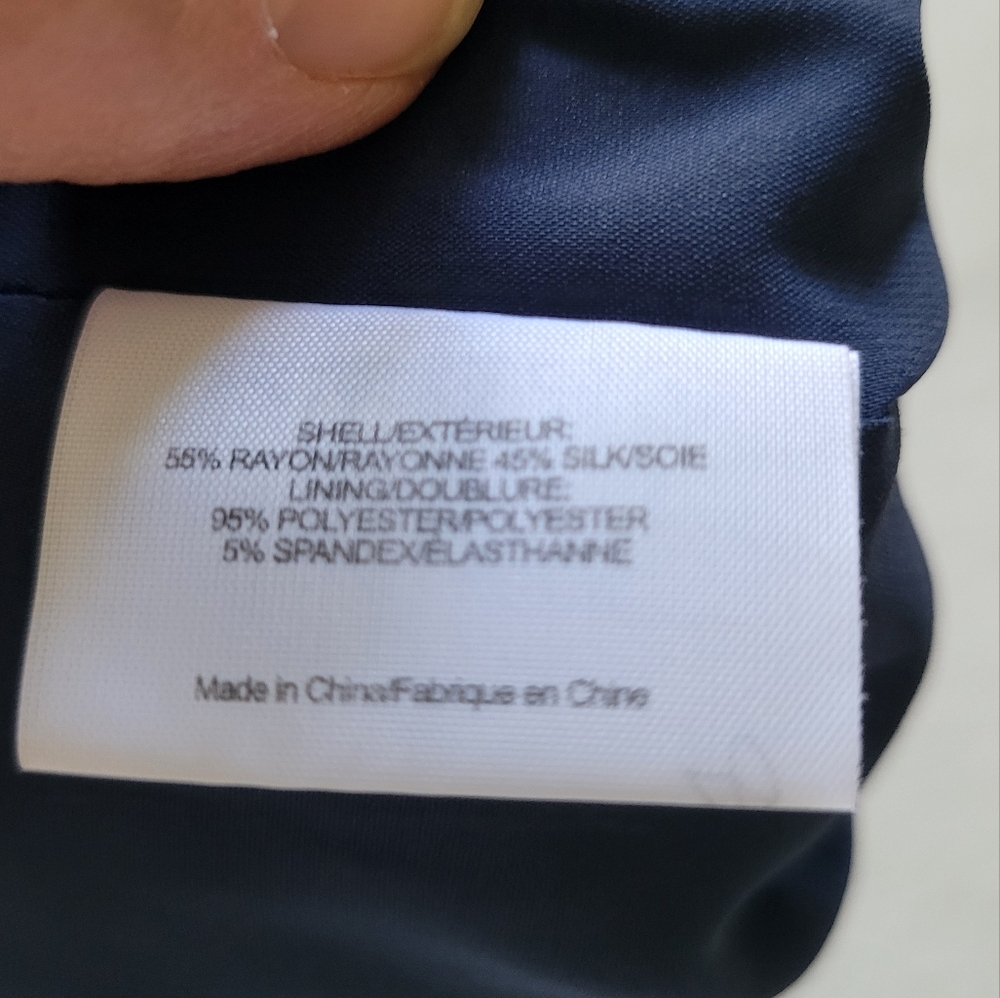 Tory Burch Navy Polka Dot Silk Dress - Picture 12 of 12